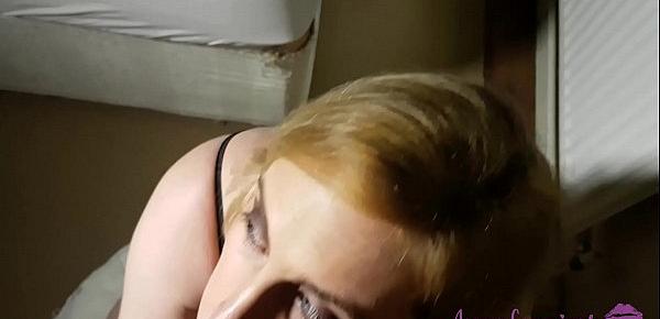  He Cum Too Fast But She Keeps Sucking and Gets More Cum